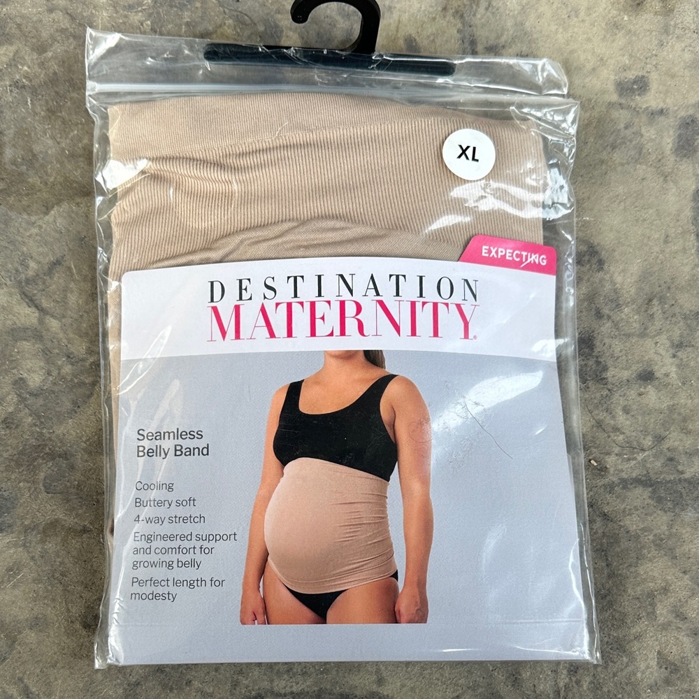 Destination Maternity Seamless Belly Band - Beige